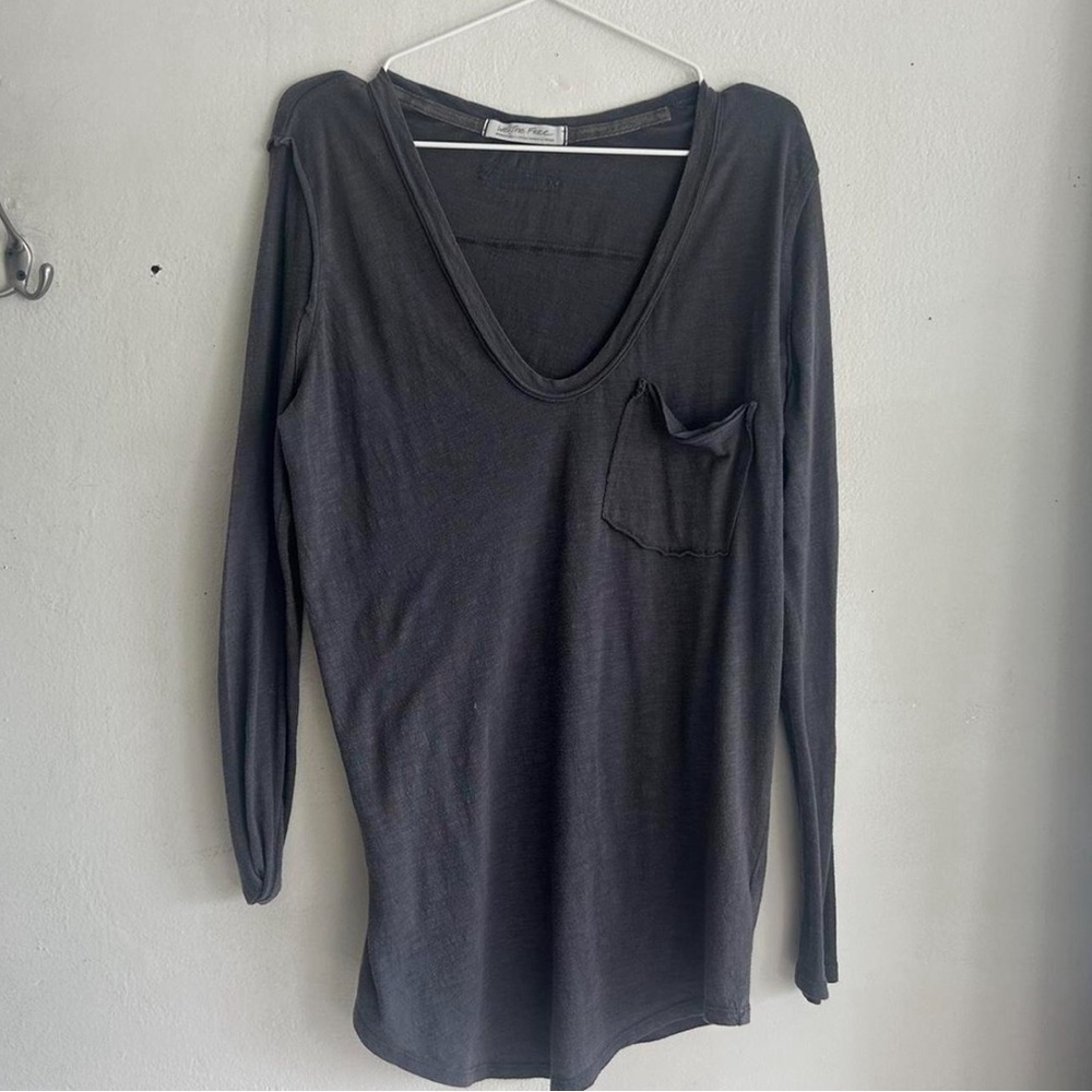 We The Free Charcoal Long Sleeve Tee